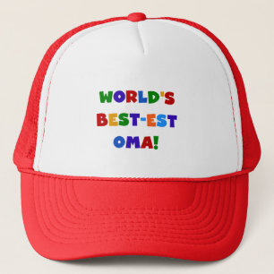 Casquette Les meilleurs cadeaux Oma Bright Colors du monde