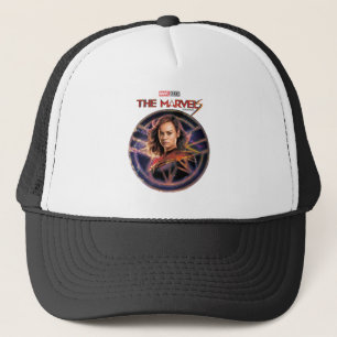 Casquette Les Merveilles Capitaine Marvel Insigne Cercle