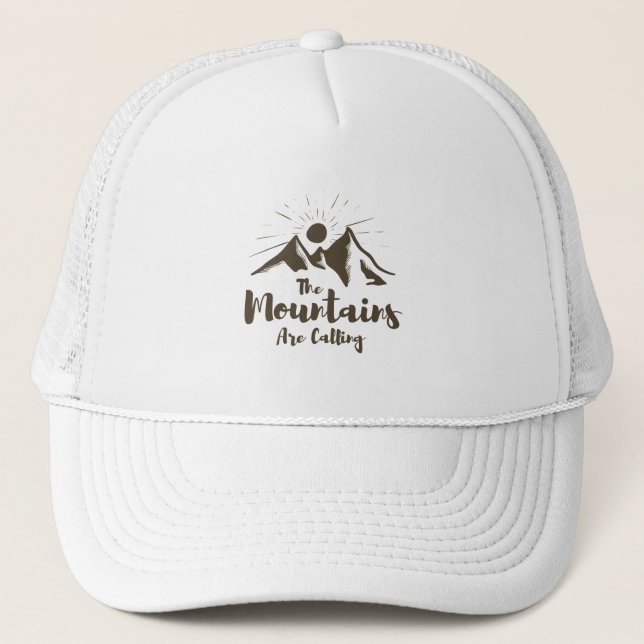 Casquette Les montagnes appellent (Devant)
