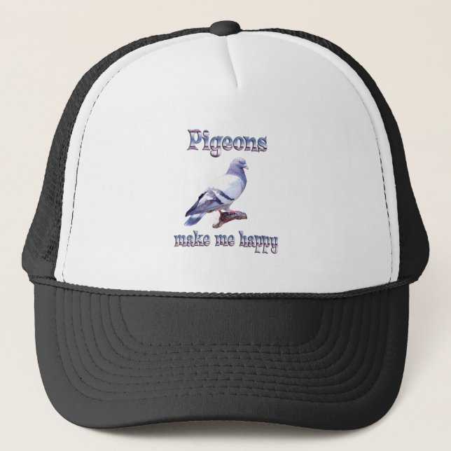 Casquette Les pigeons me rendent heureux (Devant)