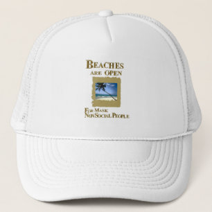 CASQUETTE LES PLAGES SONT OUVERTES AUX PERSONNES NON SOCIALE