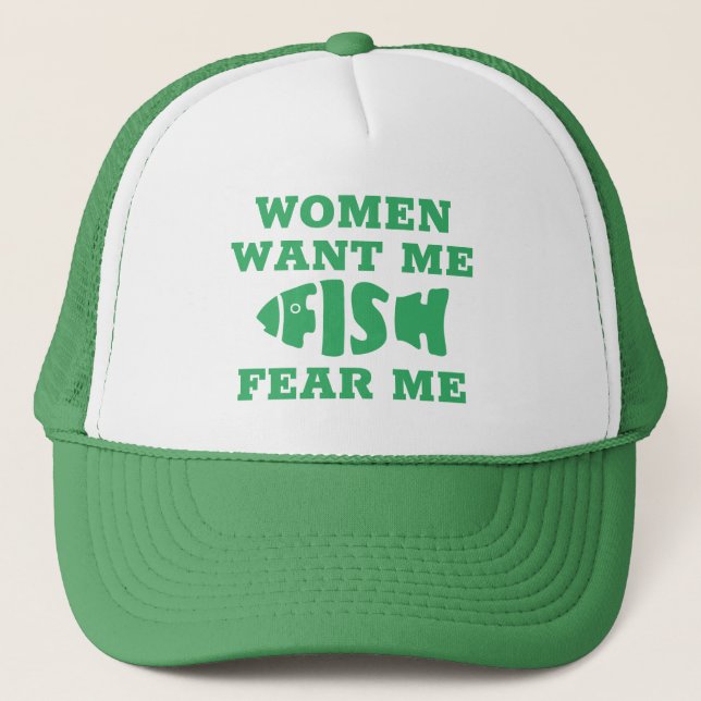 Casquette Les poissons me font peur (Devant)