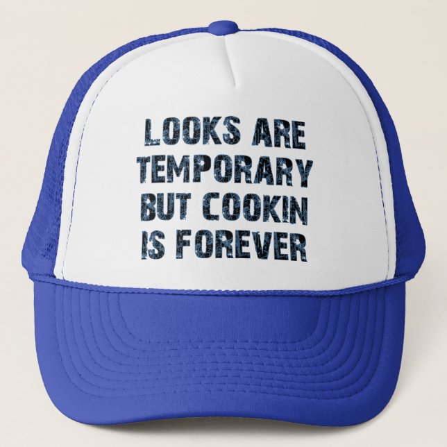 Casquette Les regards sont temporaires mais les cookies sont (Devant)