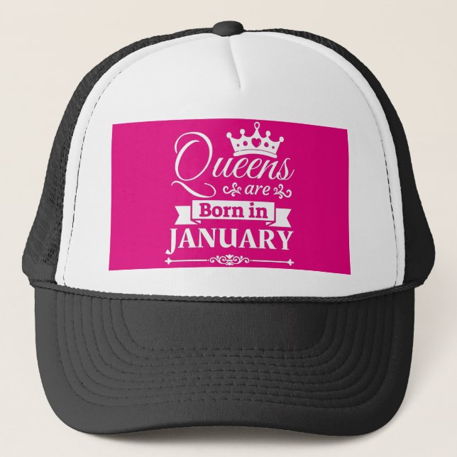 Casquette "Les Reines Sont Nées En Janvier (Devant)
