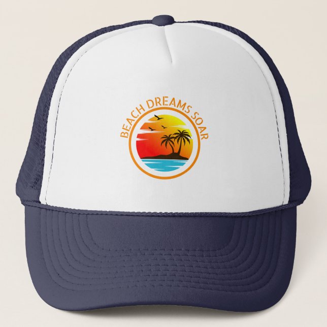 Casquette Les Rêves De Plage S'Évoldent : Les Récivés Côtier (Devant)