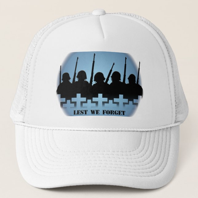 Casquette Les soldats rendent hommage à la paix de la guerre (Devant)