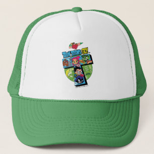 Casquette Les titans de l'adolescence vont ! collage de tour