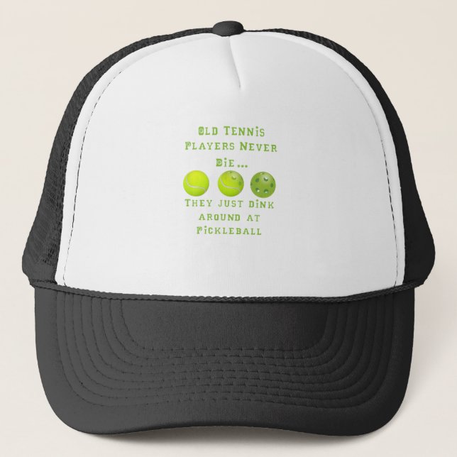 Casquette Les vieux joueurs de tennis ne meurent jamais. Ils (Devant)