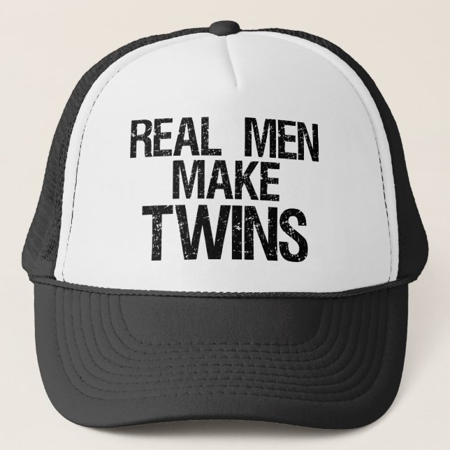 Casquette Les vrais hommes font des jumeaux (Devant)