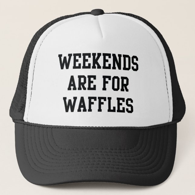 Casquette Les Week-ends Sont Pour Les gaufres (Devant)