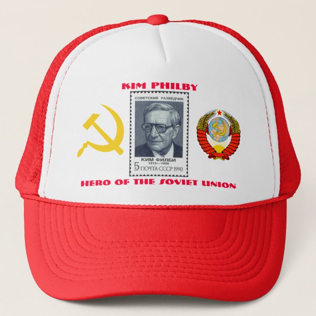 Casquette L'espion britannique Kim Philby, héros de l'Union  (Devant)