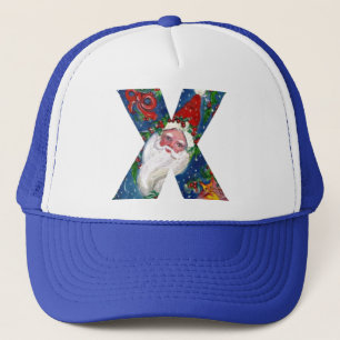 CASQUETTE LETTRE CHRISTMAS X / SANTA CLAUS AVEC RIBBON ROUGE
