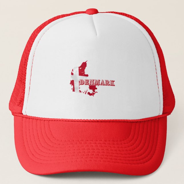 Casquette LETTRE Danoise Moderne CARTE Drapeau Souvenir (Devant)