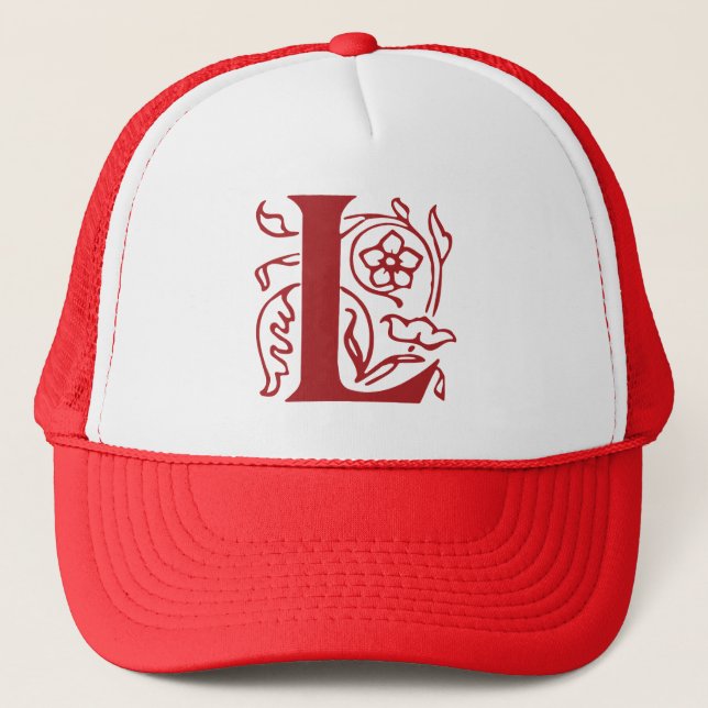 Casquette Lettre de fantaisie L (Devant)