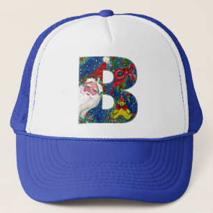 CASQUETTE LETTRE DE NOËL / SANTA CLAUS AVEC RIBBON ROUGE