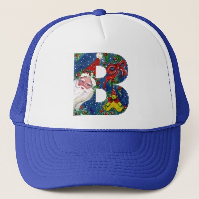 CASQUETTE LETTRE DE NOËL / SANTA CLAUS AVEC RIBBON ROUGE (Devant)