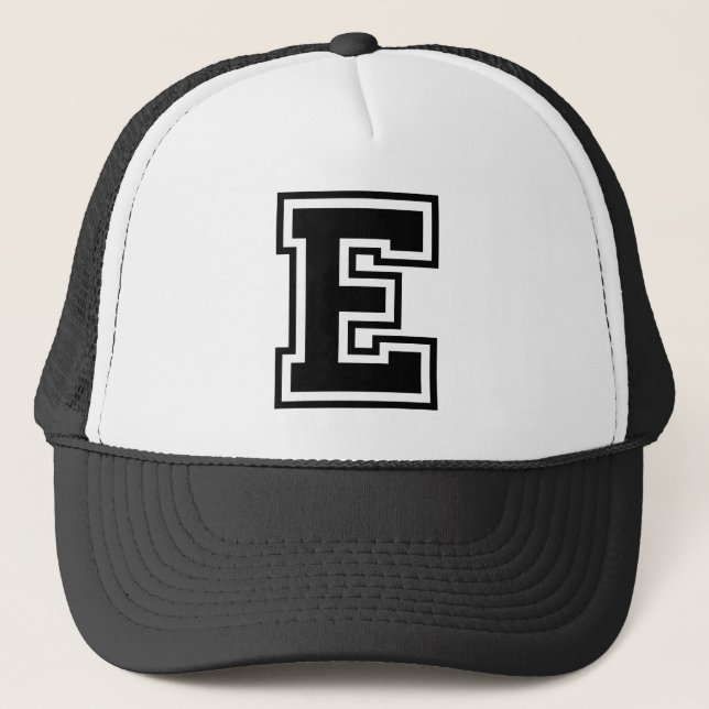 Casquette Lettre "E " (Devant)