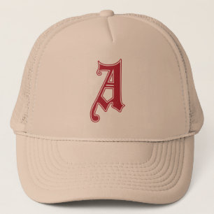 CASQUETTE LETTRE GOTHIQUE ANGLAIS A