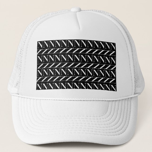 Casquette Lettre initiale monogramme N (Devant)