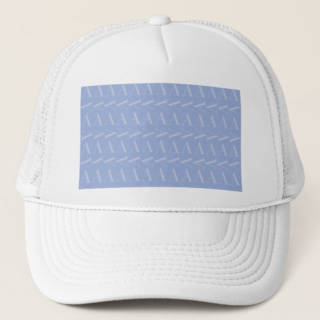 Casquette LETTRE INITIALE MONOGRAPHIQUE A Bleu (Devant)