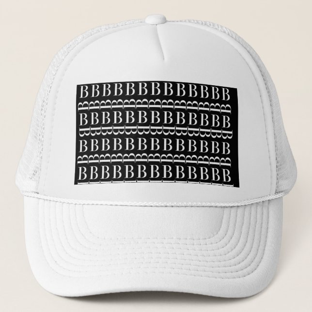 CASQUETTE LETTRE INITIALE MONOGRAPHIQUE B (Devant)