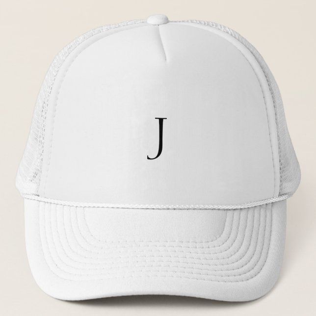Casquette Lettre J personnalisée Monogramme (Devant)
