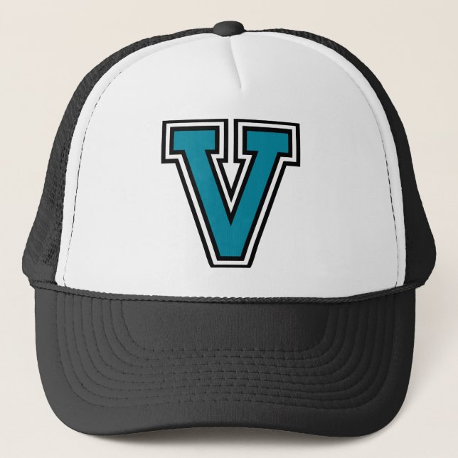 Casquette Lettre "V" Monogramme initial (Devant)