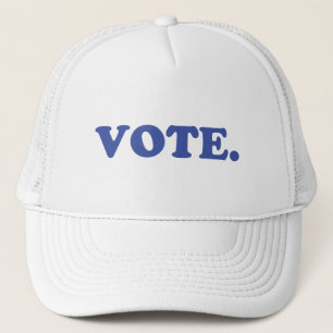 Casquette lettres bleues "vote" -