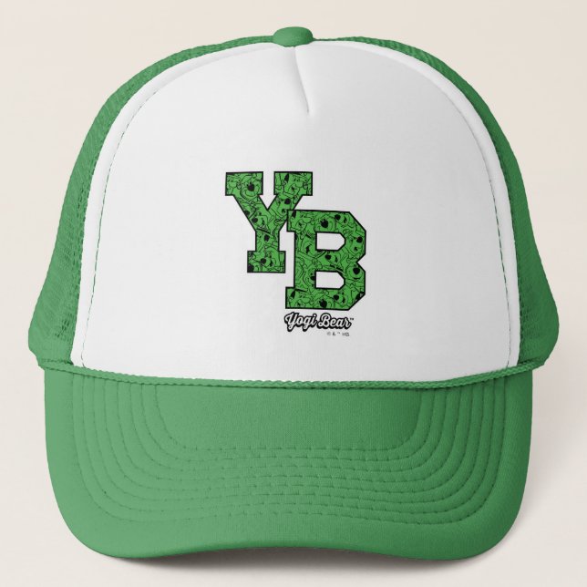 Casquette Lettres de Varsité à motifs de l'ours de Yogi (Devant)