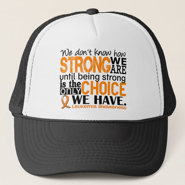 Casquette Leucémie comme nous forts sommes (Devant)