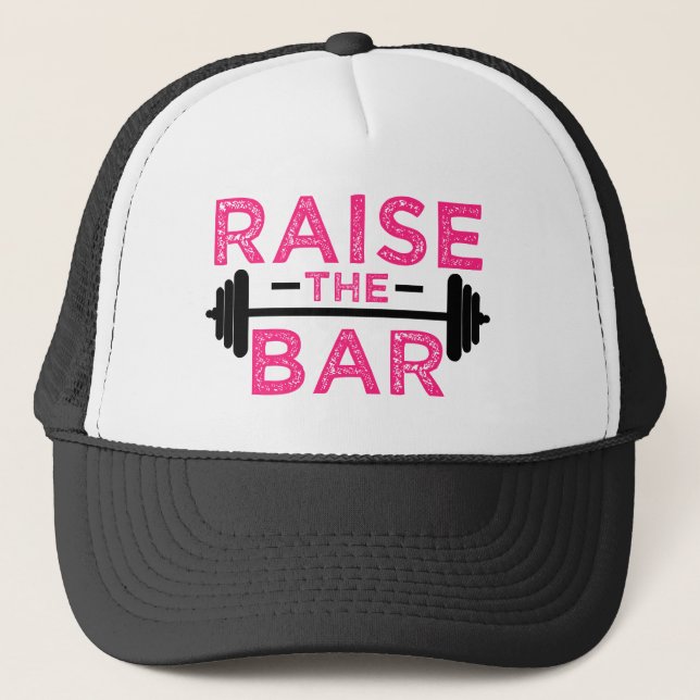 Casquette Levez le Bar drôle de salle de fitness en disant c (Devant)