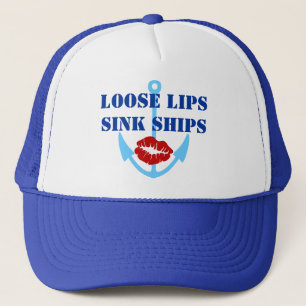 Casquette L'évier lâche de lèvres d'Ancre embarque le chat