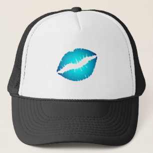 Casquette Lèvres bleues