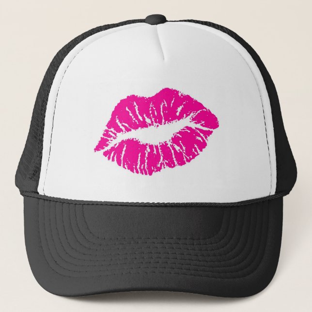 Casquette Lèvres roses (Devant)