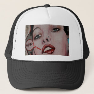 Casquette _Lèvres rouges