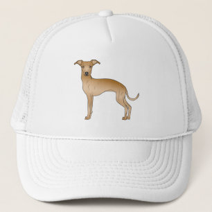 Casquette Lévrier Italien Fauve Mignon Chien de Dessin Animé