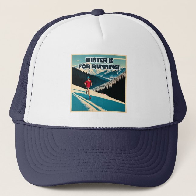 Casquette L'Hiver Est Pour La Course (Devant)