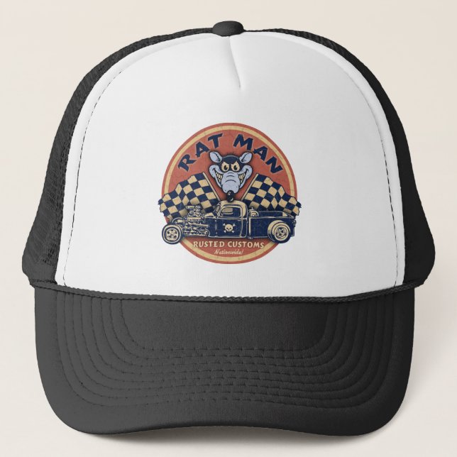 Casquette L'homme de rat s'est rouillé des coutumes (Devant)