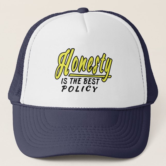 Casquette l'honnêteté est la meilleure politique (Devant)