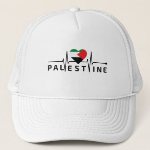 Casquette Libérez Palestine M'y Heart Beats Pour La Palestin