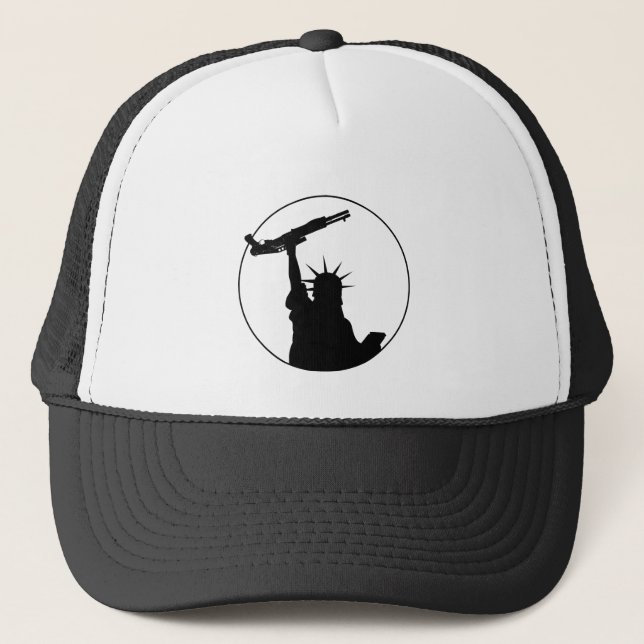 Casquette Liberté avec le fusil de chasse (Devant)