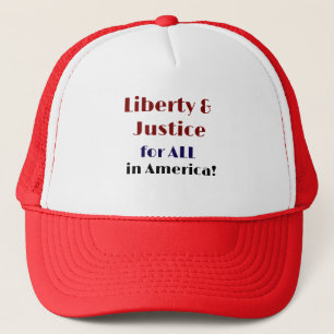 Casquette Liberté et justice pour tous en Amérique