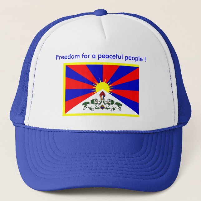 Casquette - Liberté pour un peuple pacifique ! (Devant)
