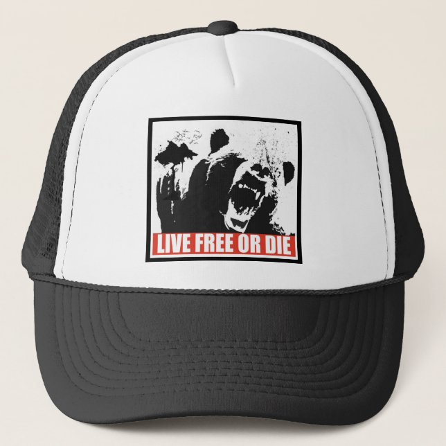 Casquette Libres vivants ou meurent (Devant)