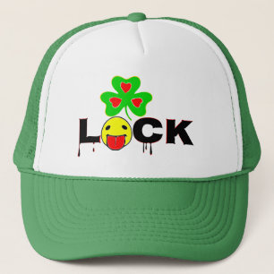 Casquette § ☺ Lick the Lucky Irish Shamrock Fun Trucker Hat§