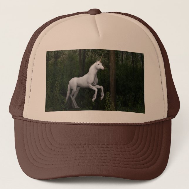 Casquette Licorne blanche majestueuse (Devant)