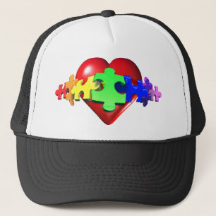 Casquette Liens de puzzle de coeur