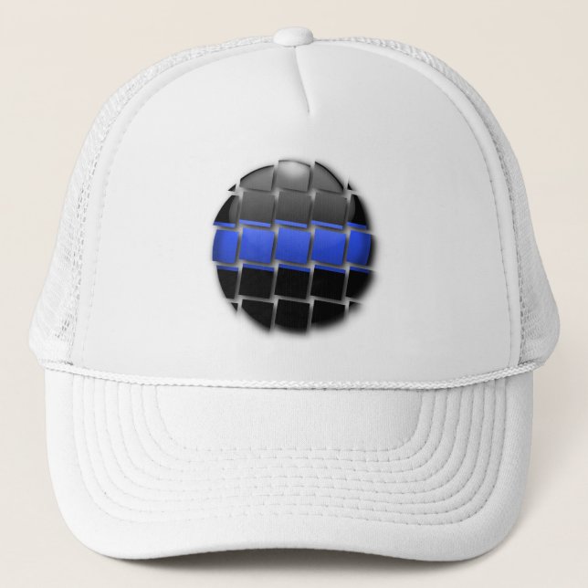 Casquette Ligne bleue mince (Devant)