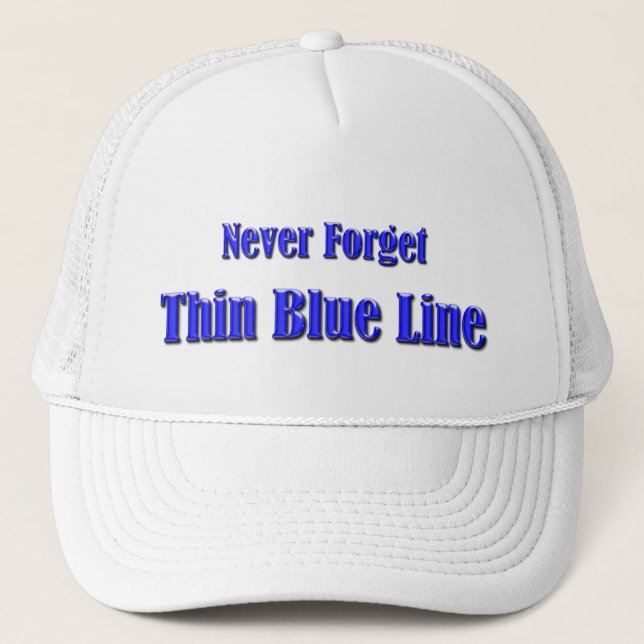 Casquette Ligne bleue mince (Devant)