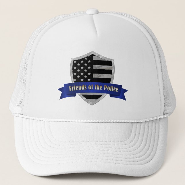 Casquette Ligne Bleue Mince Amis du Bouclier de police (Devant)